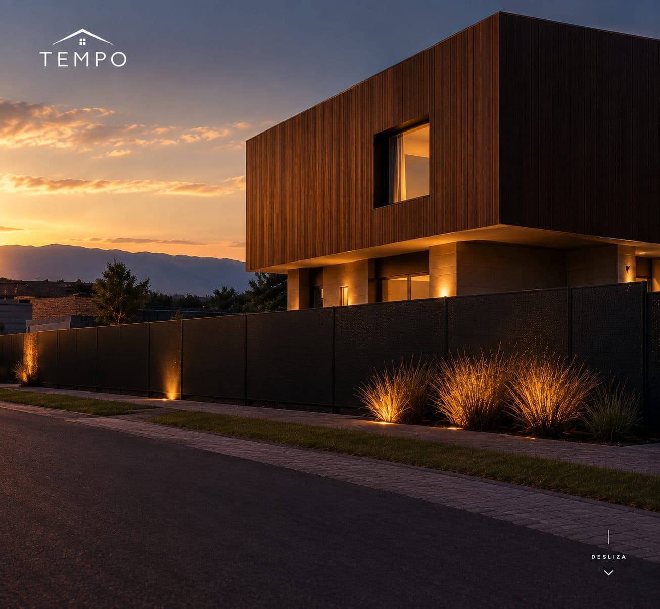 Dúplex Tempo Apart al atardecer
